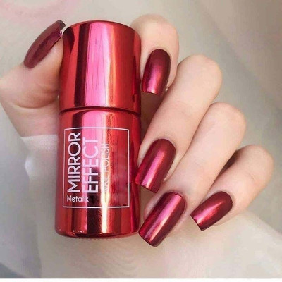 GULGLOW99 Metallic Mirror Effect for Gel Nails RED