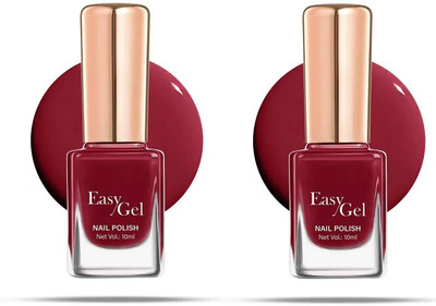 GFSU - GO FOR SOMETHING UNIQUE Long Stay nail polish glossy finish deep red(Pack of 2)