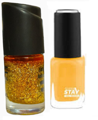 Luipui WATERPROOF NAIL POLISH COLOR PACK OF 2 YELLOW(Pack of 2)