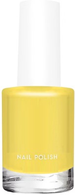 ADJD Nail Polish with Glossy Gel Finish Quick lemon yellow drying lemon yellow