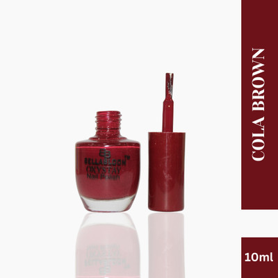 BellaBloom Nail polish Pack of 6 Cola Brown(Pack of 6)