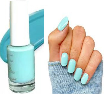 Luipui pale turquoise color nail polish pack of 1 SKY BLUE