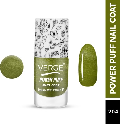 VERGE POWER PUFF LONG LASTING BOLD FINISH NAIL POLISH (INFUSED WITH VITAMIN E) 04, NON TOXIC, PARABEN FREE, CRUELTY FREE, CHIP RESISTANT & QUICK DRY