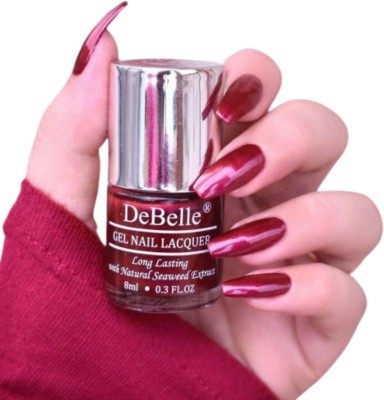 DeBelle Gel Nail Lacquer (Deep Maroon Pearl Finish) Antares