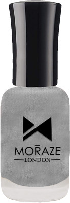 MORAZE Nail Enamel – Sparkling Silver 8ml | Glitter Finish | Quick Dry | Perfect Shine Sparkling Silver