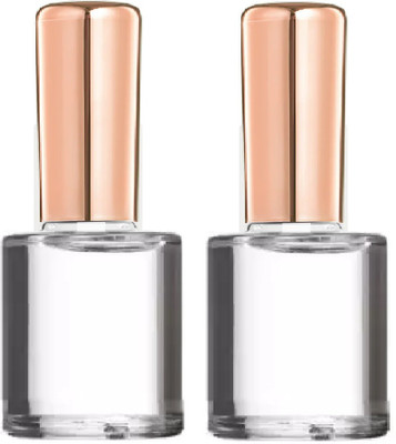 AFARAXIA COMBO INSTANT NAIL PAINT FOR STYLING NAILS QUICK DRYING TRANSPARENT transpernt(Pack of 2)