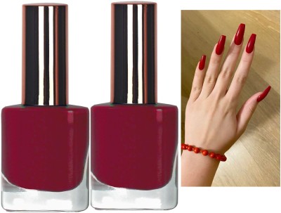 tanvi27 New Professional Touch Quick PinkishRed Gel Nail Lacquer PinkishRed(Pack of 2)