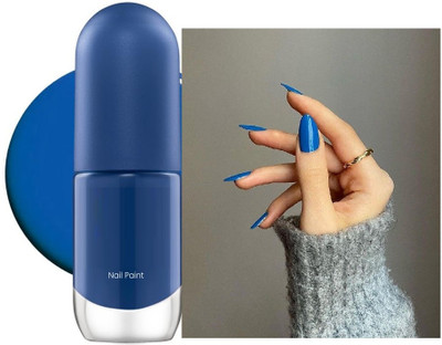 REIMICHI Quick-Drying Long-Lasting Glossy Shine Nail Paint Chip-Resistant BLUE