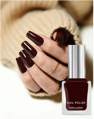 GFSU - GO FOR SOMETHING UNIQUE Best Quick-Drying Long Stay Gel Based Glossy Dark Brown Nail Polish DARK BROWN