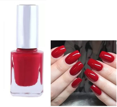 Jiwoo Cherry Red Nail Polish designed for easy application at home Cherry red RED