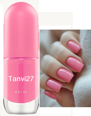 tanvi27 Nail Lacquer Quick Dry Long Lasting Baby pink Nail Polish Baby pink