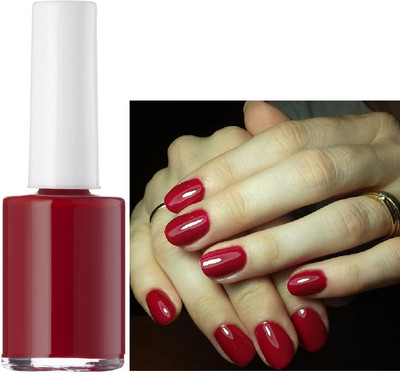Emijun High Pigmented & Long Stay Unique Dull Matte Finish Nail Polish DARK RED DARK RED
