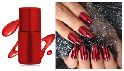 Emijun Gel Nail Lacquer gift set Fluer De Pearl gift pack RED(Pack of 3)