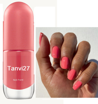 tanvi27 Nail Lacquer Quick Dry Long Lasting Neon peach Nail Polish Neon peach