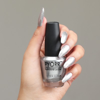 FYORR Long Lasting Highly Pigmented Nail Polish / Color (15ml) Silver Magic