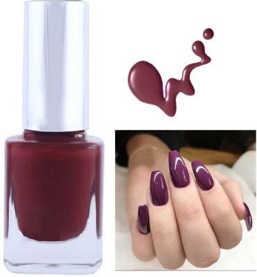 HUZURLU matte finish glossy shine nail paint maroon