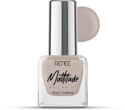 Renee Mattitude Nail Paint | Chip Resisting Formula with High Coverage Soft Clay