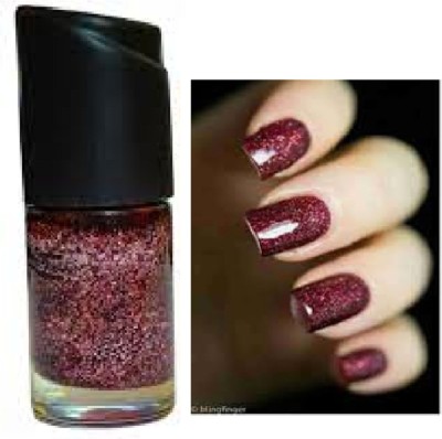 Luipui trending waterproof glitter maroon nail polish pack of 1 MAROON maroon