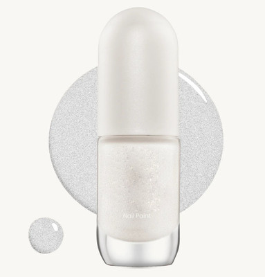 Jiwoo Long-Lasting Silver pearl Nail Paint with Shimmery Shine & Quick-Dry Formula(Silver pearl)
