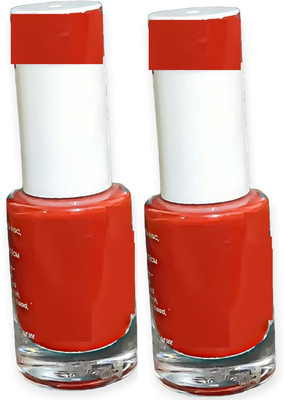 Luipui DARK RED NAIL POLISH COLOR PACK OF 2 DARK RED(Pack of 2)