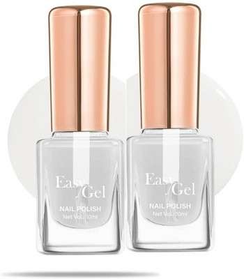 GFSU - GO FOR SOMETHING UNIQUE Gel base Nail polish for women Transparent(Pack of 2)