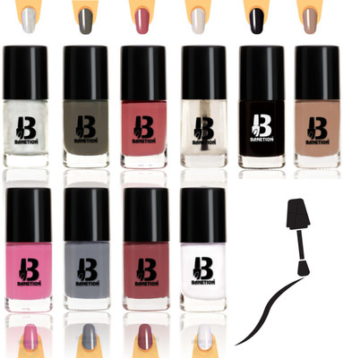 Banetion Long Lasting Matte Nail Polish Pack of 10 Red