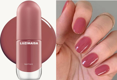 luzimaisa Best Shine & Quick Dry Long-Lasting Pink Nail Paint For Women comet