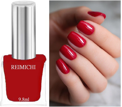 REIMICHI No Chipping-No Fading Long Lasting & High Pigmented Nail Polish cherry red