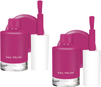 ADJD Combo Nail Polish with Glossy Gel Finish Quick Pink drying Pink