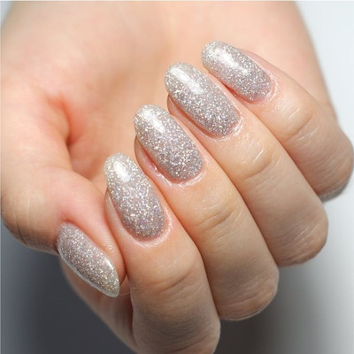 AFARAXIA Best Quick-dry Formula Smooth & Perfect shimmer Gold Nail Polish shimmer silver(Pack of 2)