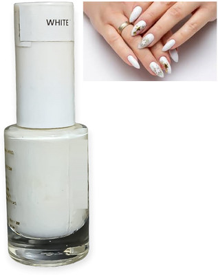 Luipui WHITE NAIL POLISH COLOR PACK OF 1 WHITE
