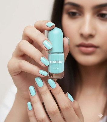 GABBU Matte Nail Polish - Dark Shade Gifts for Women Sky Blue