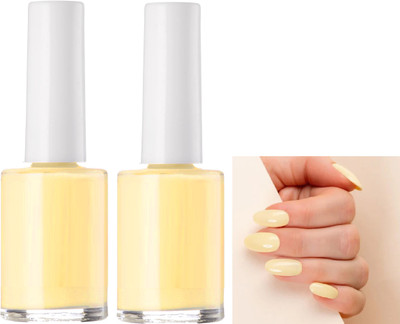 THTC COMBO INSTANT NAIL PAINT FOR STYLING NAILS QUICK DRYING HALF PEARL HALF PEARL(Pack of 2)