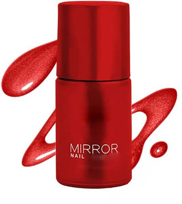 EVERERIN High Shine Quick Drying Red Mettalic Nailpaint Red