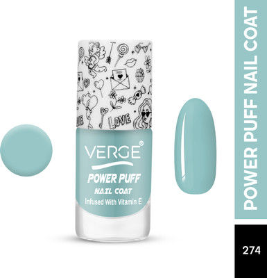 VERGE POWER PUFF ULTRA SHINE LONG LASTING NAIL POLISH (INFUSED WITH VITAMIN E) 74, NON TOXIC, PARABEN FREE, CRUELTY FREE, CHIP RESISTANT & QUICK DRY