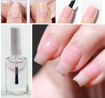 AFARAXIA Transparent gel based Nail Paint With Smooth Glossy Finish look Transperent