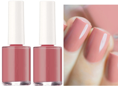 THTC COMBO INSTANT NAIL PAINT FOR STYLING NAILS QUICK DRYING COPPER ROSE(Pack of 2)
