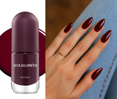 GULGLOW99 Quick Drying Formula Rich Pigmentation Nail Lacquer MAROON