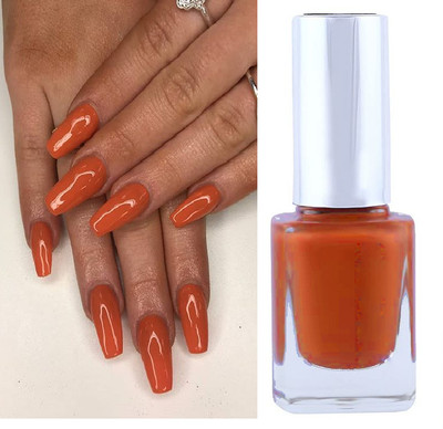 ADJD New Quick Dry Long Lasting Nail Polish Resisting Formula Musterd orange Musterd orange