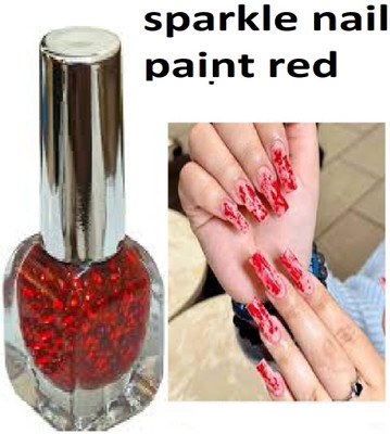 Luipui best long lasting sparkle red nail polish perfect pack of 1 red