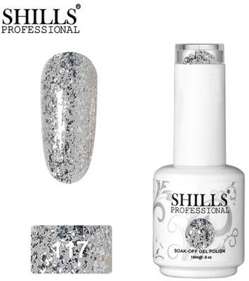 Shills Professional Soak Off UV/LED Glitter Gel Polish 117