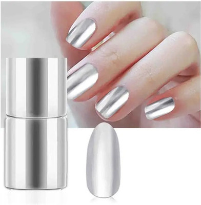 Jiwoo New Mirror Silver Nail Polish Quick Drying Long Lasting Waterproof silver