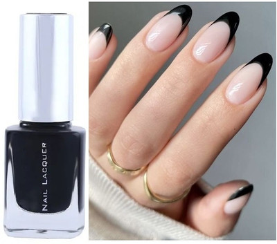 GFSU - GO FOR SOMETHING UNIQUE Best Shine Pigmented & Long Stay Nail Paint black