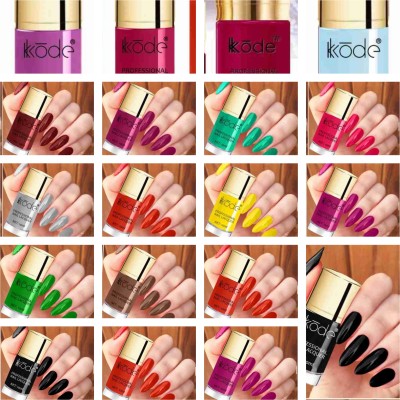 kKode beautiful waterproof and long lasting nail polish pack of 19 multi colour