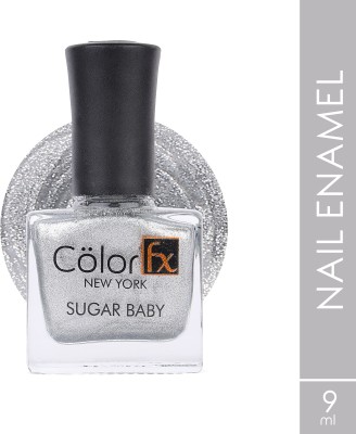 Color Fx SUGAR Baby Nail Lacquer /Nail Polish 101 Grey Color Matte, High Shine, Quick Dry Grey 101