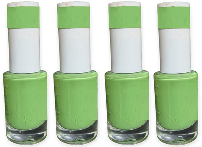Luipui MATTE GREEN NAIL POLISH COLOR PACK OF 4 GREEN(Pack of 4)