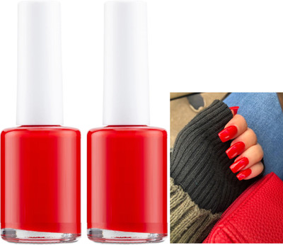 THTC COMBO INSTANT NAIL PAINT FOR STYLING NAILS QUICK DRYING VALENTINES DAY RED VALENTINES DAY RED(Pack of 2)