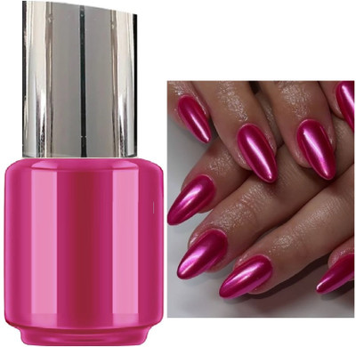 AFARAXIA Mirror Effect Metallic Nail Polish Magic Mirror Effect Chrome Nail Polish Pink