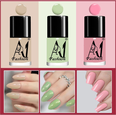 A1Fashion Glow Long Stable High Definition Nail Polish Combo Multicolor