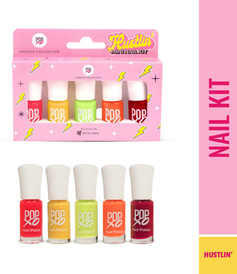 MyGlamm POPxo Makeup Collection -Mini Nail Kit Hustlin'(Pack of 5)